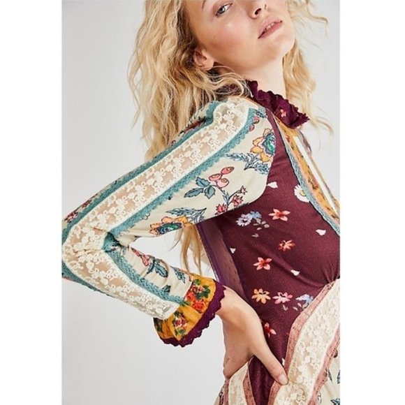 Free People Fall to Pieces Mini Dress - Picture 3 of 8